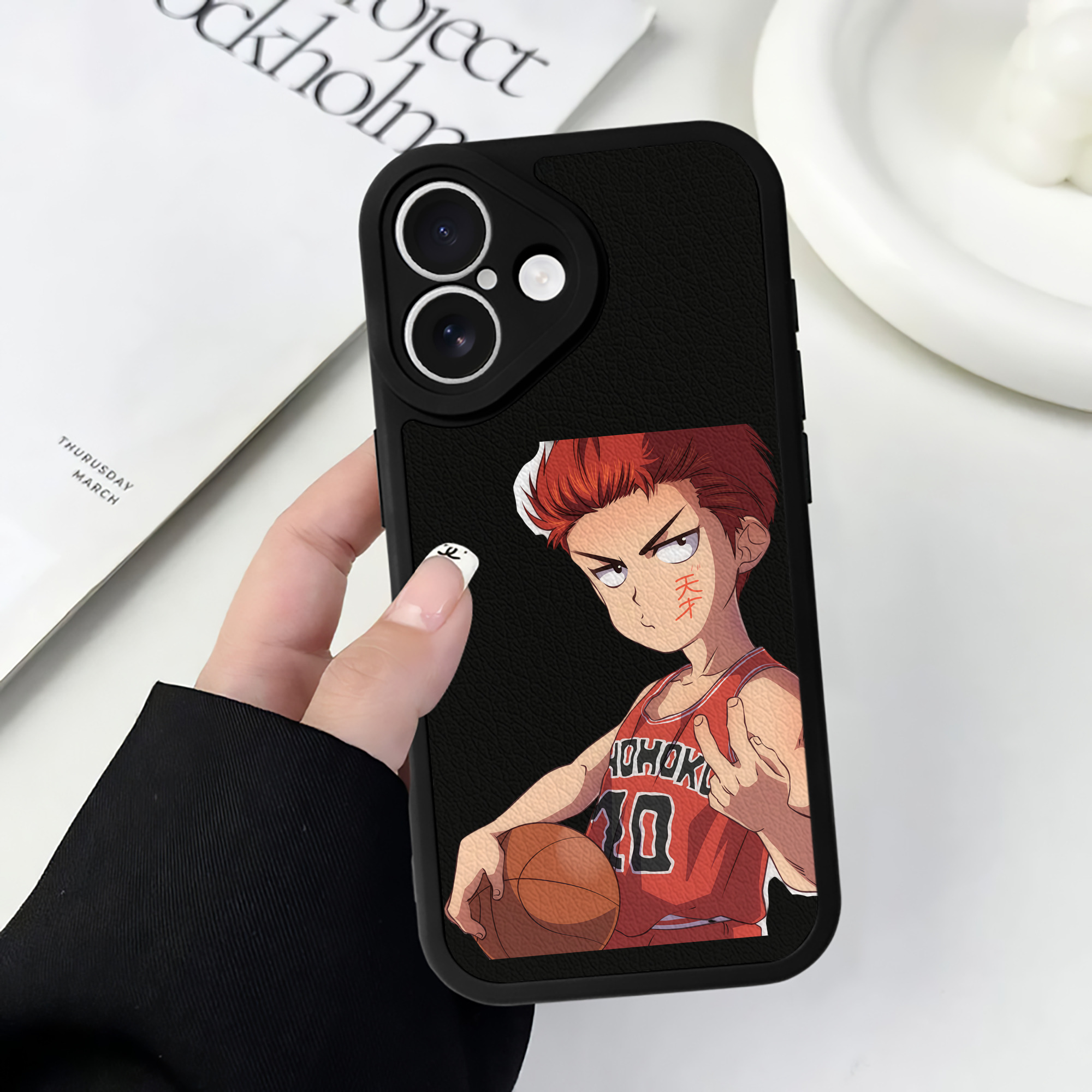 （画像用） SLAM DUNK／スラムダンク 【iPhone 16シリーズ対応】シリコンスマホケース（レザー調） 材質：シリコン